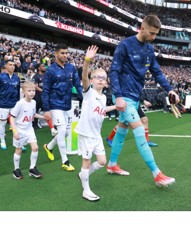 Child Mascot Opportunity for Spurs vs Fulham.